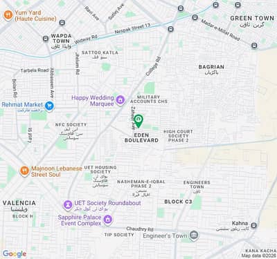 10 MARLA RESIDENTIAL PLOT AVAILABLE FOR SALE IN EDEN RESIDENCIA NEAR MISSILE CHOWK COLLEGE ROAD LAHORE