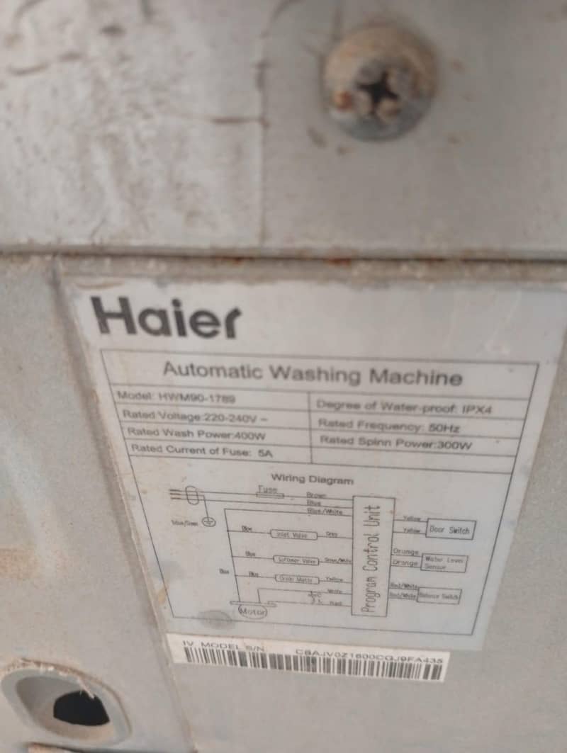 Dawlance Top Load Fully Automatic Washing Machine 9KG 5