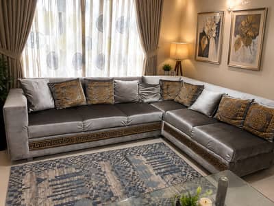 Luxury L-Shaped Sofa Set | Premium Quality | Excellent Condition