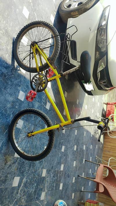 BMX Bicycle Yellow Strong Frame - Genuine