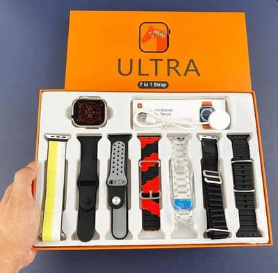 Ultra Smart Watch 7-in-1 Combo | Brand New | All Pakistan Delivery