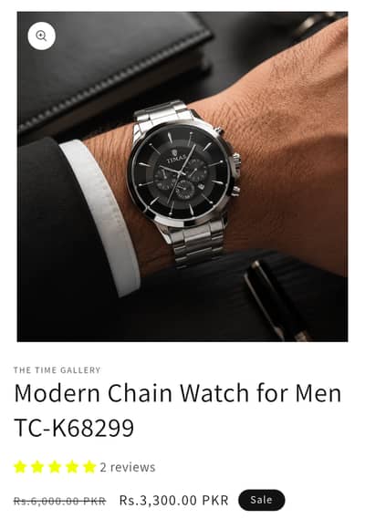 Modern Chain Watch For Men Tc-k68288