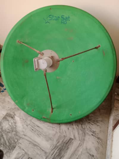 Dish with receiver