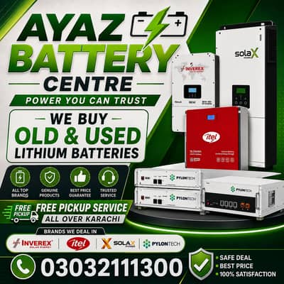 Old Battery Used Battery Tabular Battery Lithium Battery Solar Battery