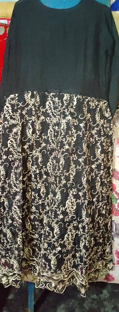 Black Maxi with Net Kurti | Excellent Condition | Rs. 2500