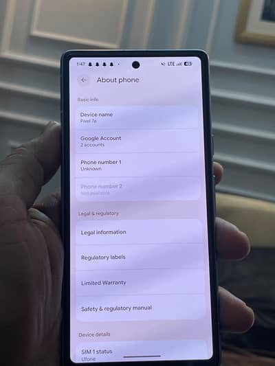 google pixel 7A 10/10