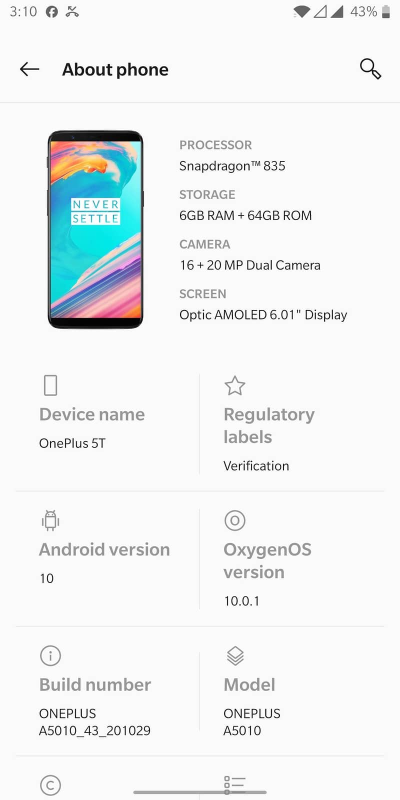One Plus 5T 1