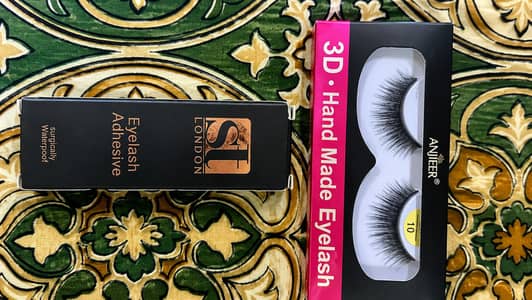 Original 3D Hand Made Eyelashes + Eyelash Adhesive (New) Price: