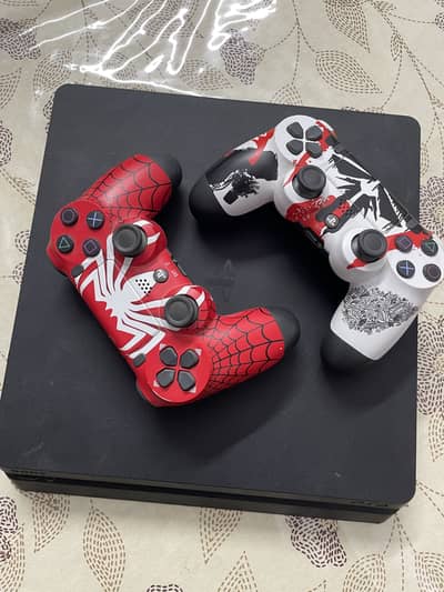 Ps4 Slim JailBreak With 2 Original Controller