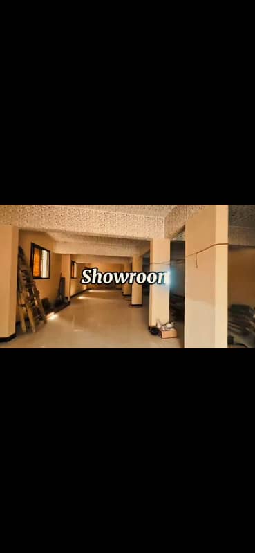 Investment Opportunity Showrooms Size Shop 3200 Sqfts Ground with Basement Corner Road Facing in Saadi Road Near Rimjhim Tower Safora