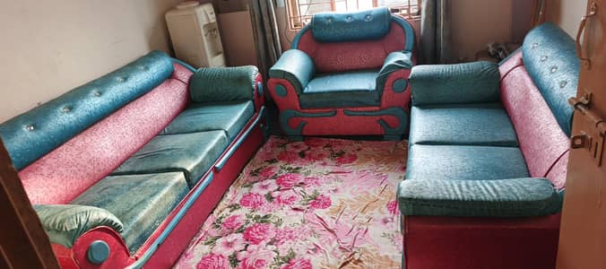sofa set 6 seter . 1+2+3Good condishen 10/8