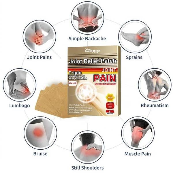 Japanese Pain Relief Patch for Joint & Muscle Care | Herbal Pain Relief Patch | Fast-Acting Warming therapy | Breathable Adhesive Patch | Pack of 5. . . . .