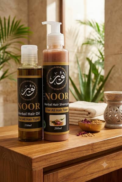 Noor Herbal Hair Oil And Shampoo