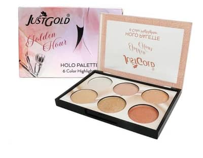 Just Gold Hour Holo Highlighter Palette - 6 color -Glow Hub