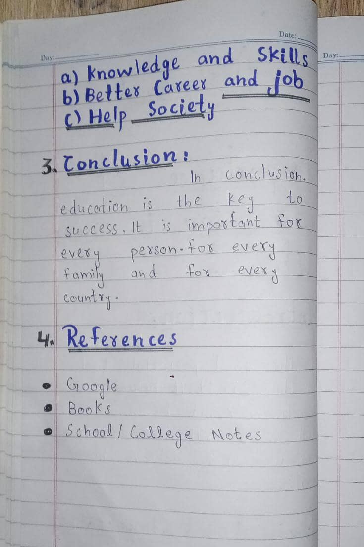 handwriting Assignment Notes- Neat 1