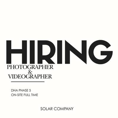 Hiring Photographer or Videographer