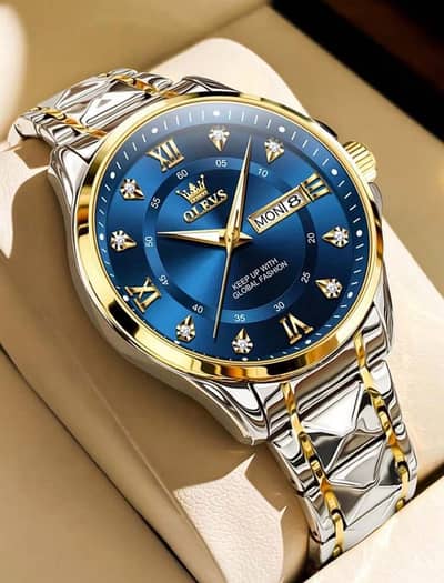 OLEVS Luxury Waterproof Quartz Watch for men