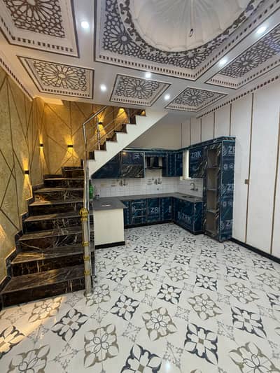 4.5 marla brand new house with basement for sale in Ashraf garden near AL Hafeez garden phase 1 Lahore