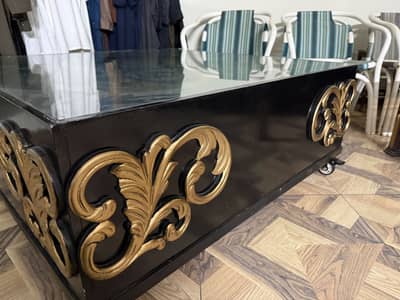 black gold centre tables