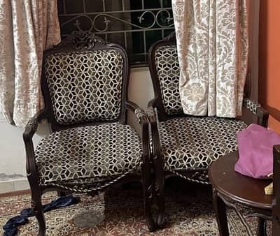 Two chair pure wood