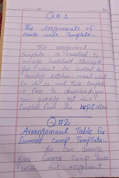 Assignment writing