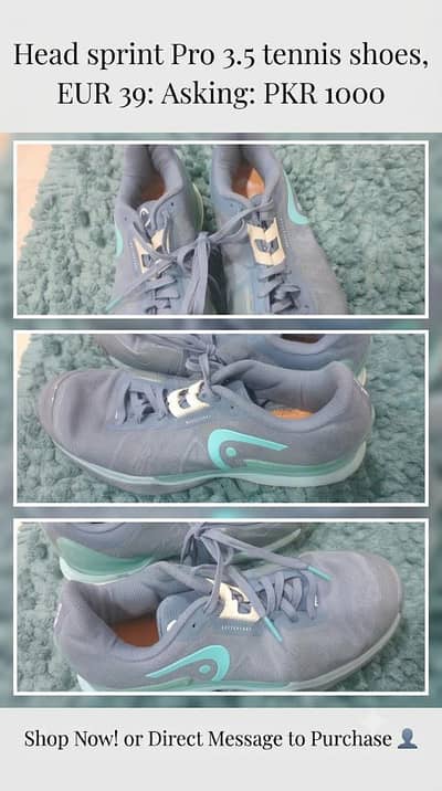 Head sprint pro 3.5 thrifted tennis shoes EUR 39