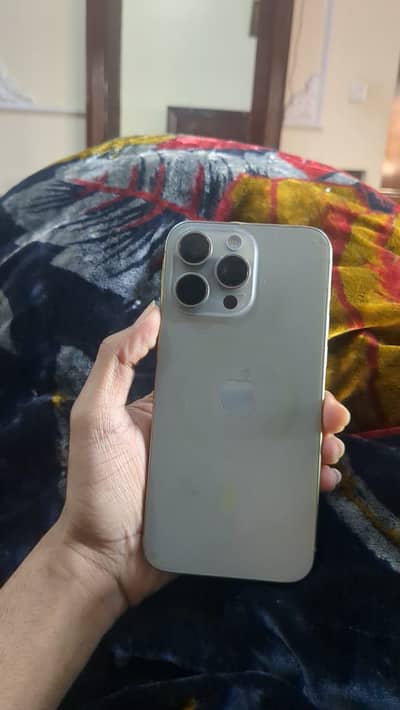 iPhone 15 Pro Max 256gb jv with box cable natural titanium