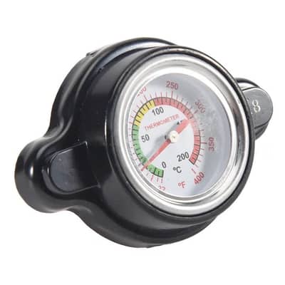 High Pressure Radiator Cap with Temperature Gauge