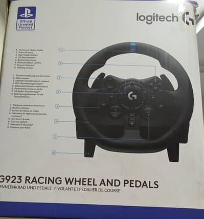 Logitech G923 Racing wheel and pedals.