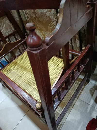 Premium Handcrafted Solid Wooden Traditional Swing (Jhoola)