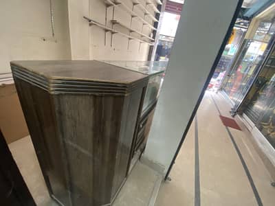 Wood counter used  for shop and office
