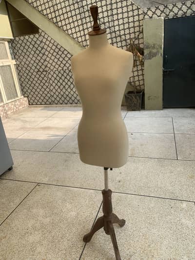 Female Dress Form Mannequin with Wooden Stand