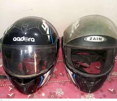 Selling one aadora and one Zain helmet for sale