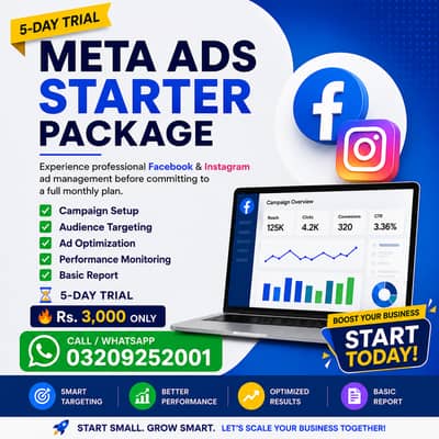  Meta Ads, Google Ads, SEO, Shopify Store & Website Design Services