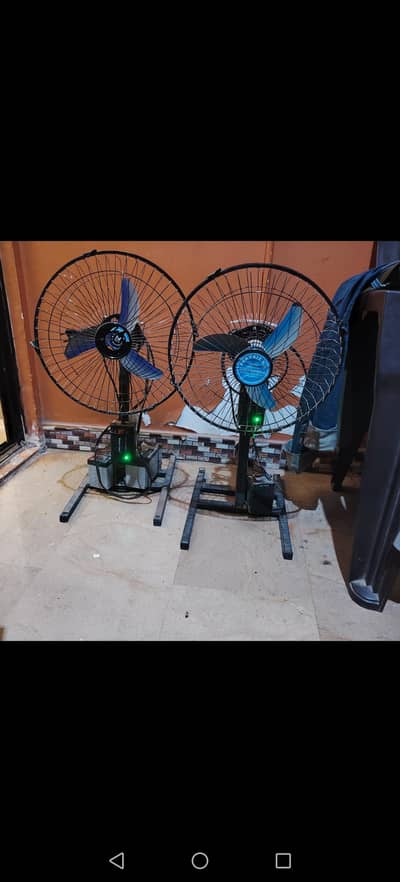 two Charging Fan Available