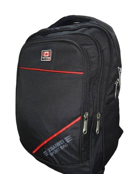 Premium Quality School bag Black Red Oxford  fabric
