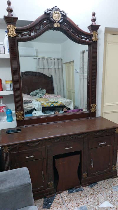 wooden mirror dressing table for sale