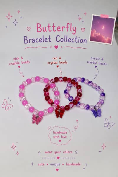 Butterfly bracelets | beaded bracelets