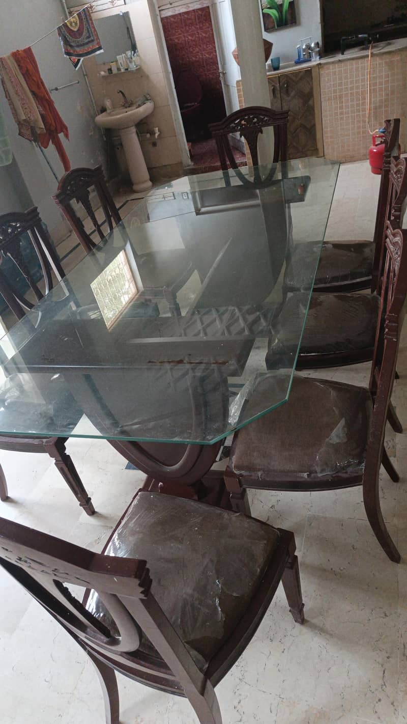 shesham dining table set 0