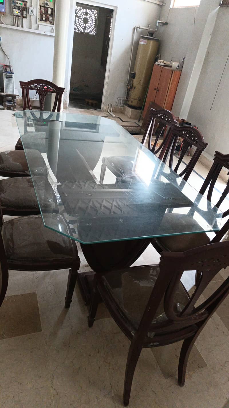 shesham dining table set 1