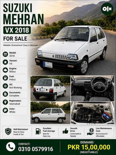 Suzuki Mehran VX 2018