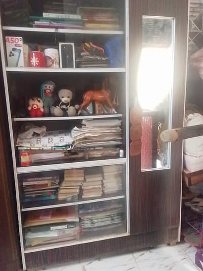 Wooden showcase & Almari