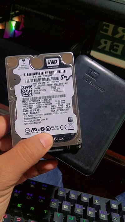 500GB WD Hard Drive With 3.0 Casing