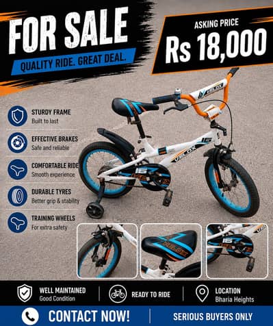 Beautiful bicycle for kid 7 to 11 years