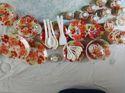 kaanch dinner set