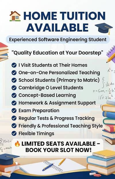 Experienced Home Tutor | O Level & School Students