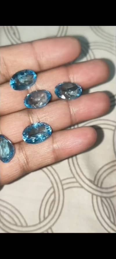 Swiss Blue Topaz(Pukhraaj)