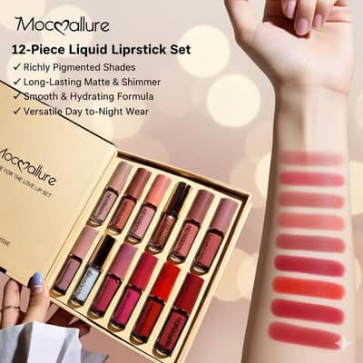 Mocallure 12-Piece Lip Gloss Set