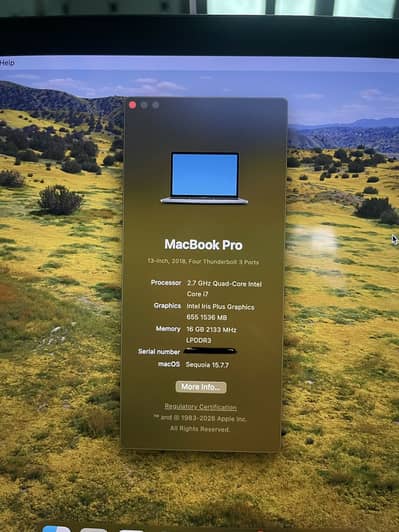 Macbook Pro 2018 i7 Touchbar 16/512