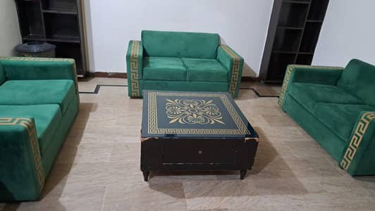 6 seater  sofa set with table